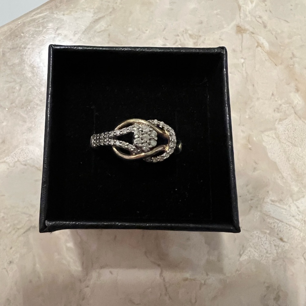 Thrifted ring, diamond